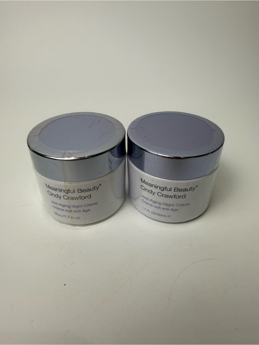 2x Cindy Crawford Meaningful Beauty Anti-Aging Night Creme New 1.7 ounce SEALED
